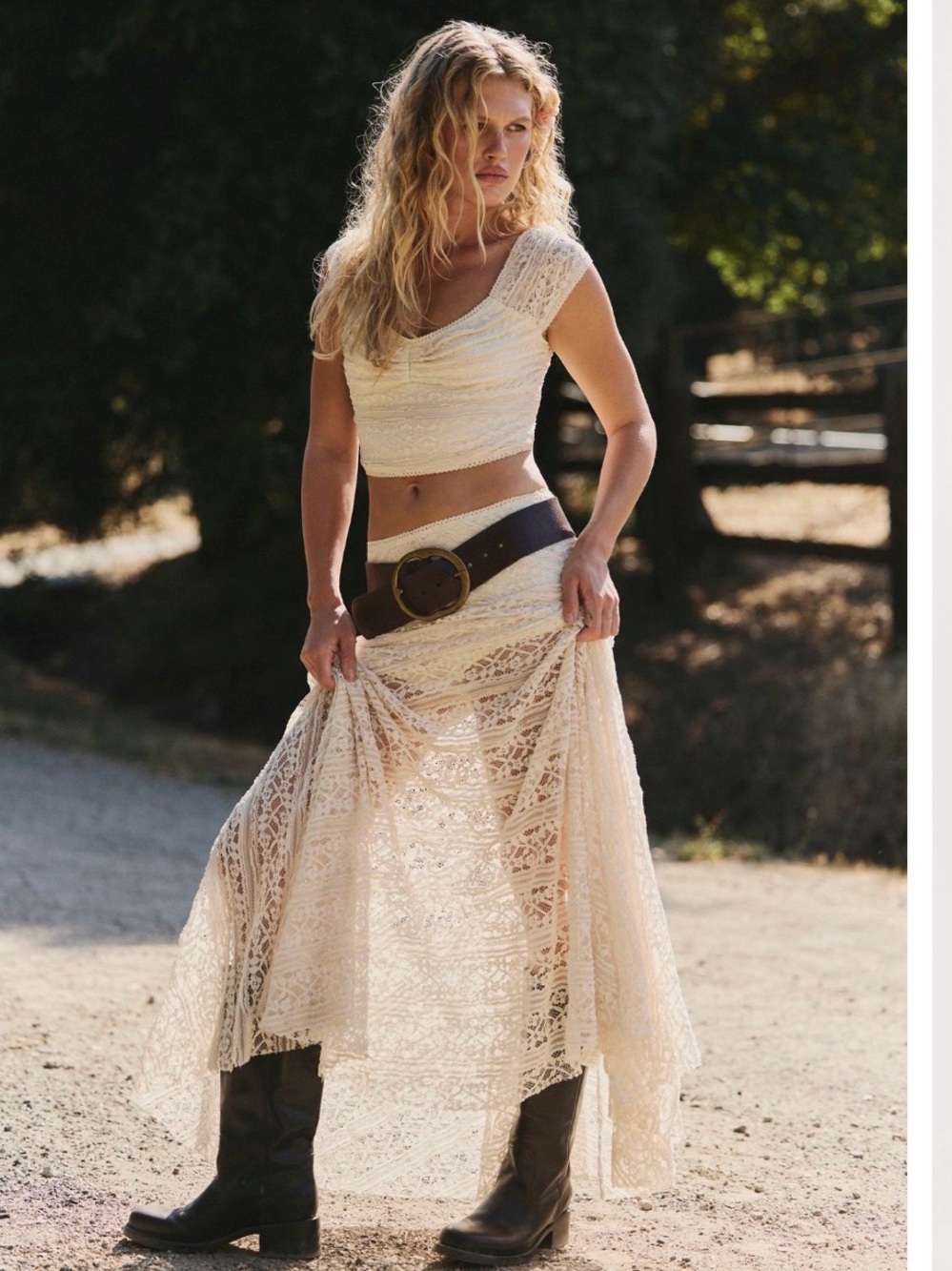 Free People Oh So Sweet Lace Set